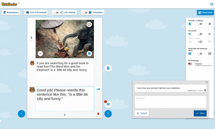 Filling the Literacy Gap with WriteReader